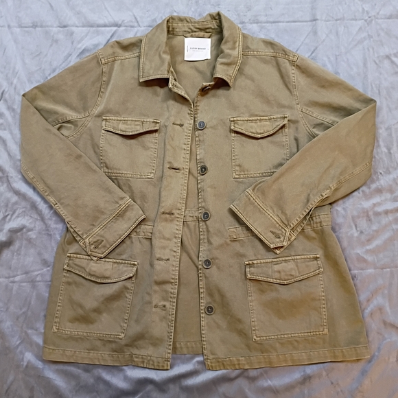 Levi's Jackets & Blazers - Lucky Brand Explorer Utility Cotton Twill Military Jacket